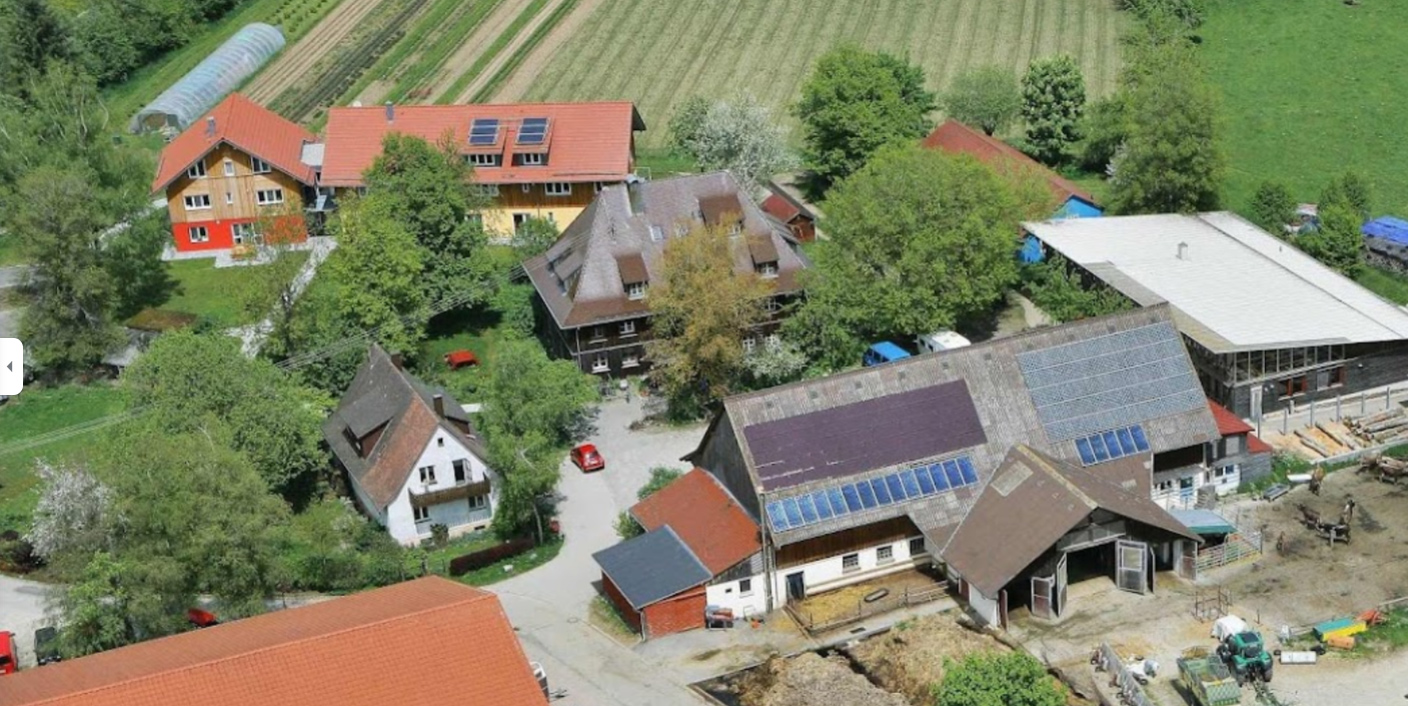 Die Landwirtschaft am Lichthof aus der Vogelperspektive