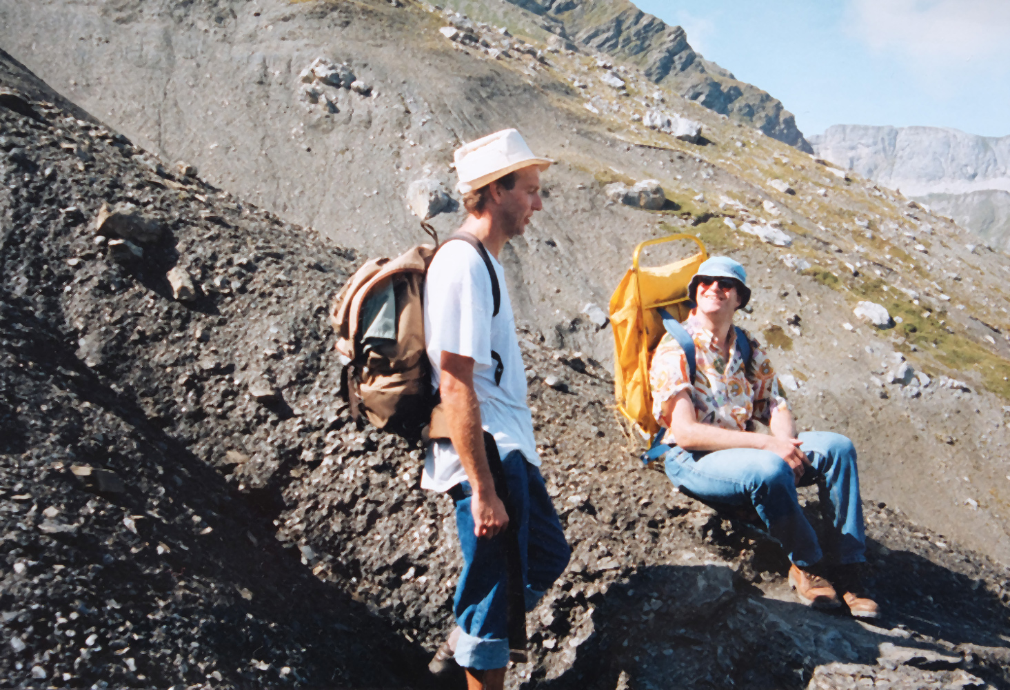 Guido Kwiek mit Begleitung bei Bergwanderung